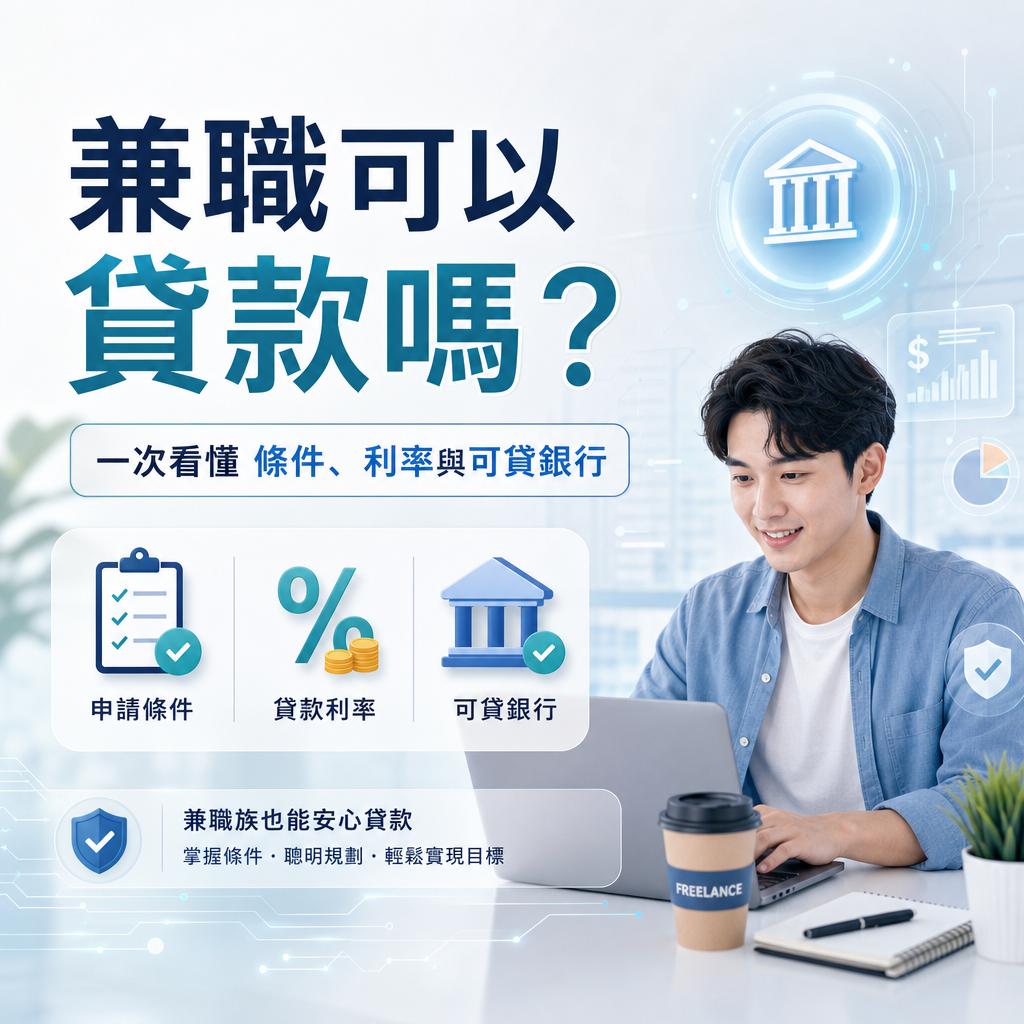 兼職可以貸款嗎?一次看懂條件、利率與可貸銀行